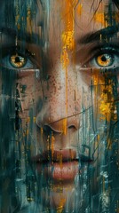 Abstract Portrait: A Glimpse of Beauty