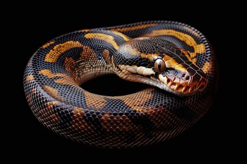 Obraz premium Artistic Python: Detailed Snake Image