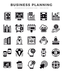 Business Planning icon pack for your website. mobile. presentation. and logo design.