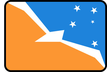 Argentine Antarctica Flag Rounded Rectangle Icon