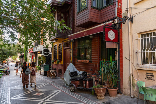 Generic street view in Kadikoy, Istanbul, Turkiye