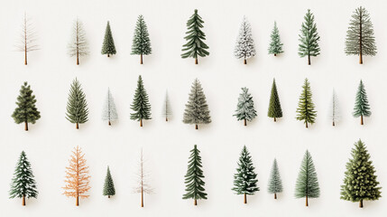 Christmas tree isolated 