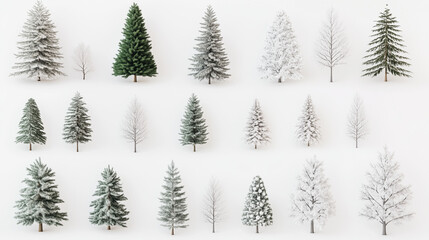 Fototapeta premium Christmas tree isolated 