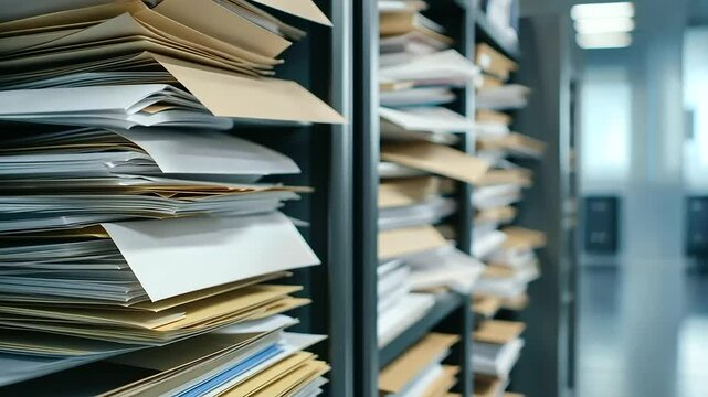 Postal Overload. Detailed View of a Mailbox Packed with Envelopes and Documents, Highlighting Marketing and Newsletter Mail Delivery