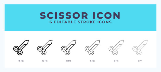 Scissor line icon vector illustration. Trendy styles.