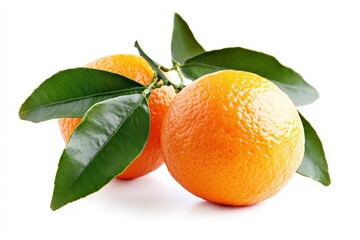 Clementine. Fresh Ripe Mandarin Orange Isolated on White Background