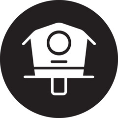bird house glyph icon