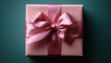 Pink Gift Box with a Bow