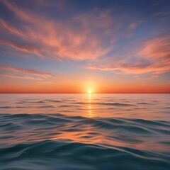 sunset on the sea