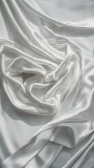 Obraz premium White Silk Fabric for Drapery Abstract Background