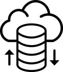Web Hosting Icon Outline