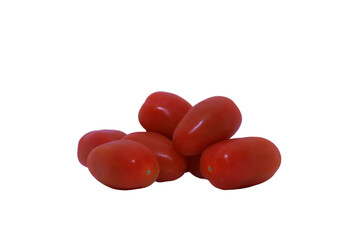 Cherry tomatoes. Many minerals and vitamins. A suitable food for a diet. Low in calories and fat. Red tomatoes.