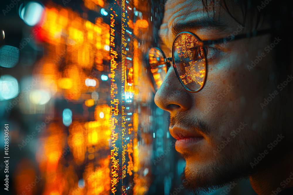 Aufkleber a trader using algorithmic trading to execute stock transactions at high speed, showing the role of 