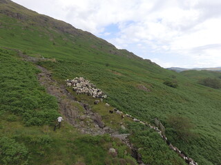 England mountains. Photo made from drone.