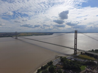 Hull bridge. Photo made from drone.