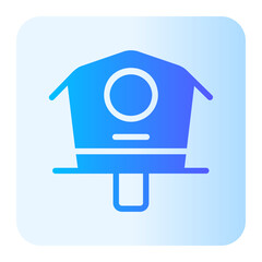bird house gradient icon