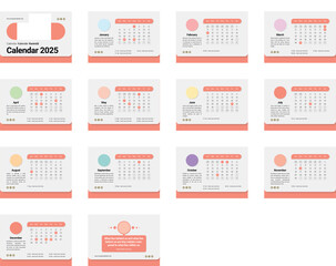 Desk Calendar 2025 Design V2