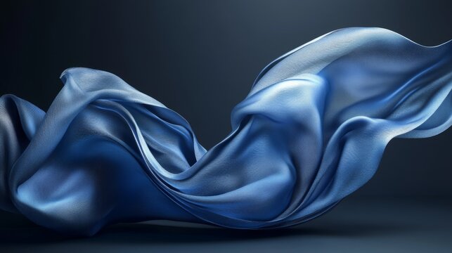Tailwinds flexible fabric in 3D art with vibrant colors