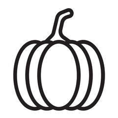 pumpkin line icon