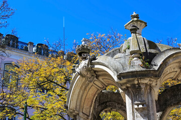 Fototapeta premium Lisbon, Portugal Temple in Largo do Carmo
