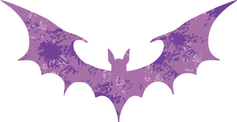 Obraz premium Retro bat cartoon illustration,halloween bat vector