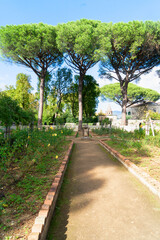 Fountain in park of Ravello village, Amalfi coast of Italy