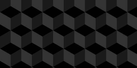 Abstract black and gray style minimal blank cubic. Geometric pattern illustration mosaic, square hexagon monochrome creative surface triangle wallpaper background.
