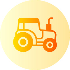 tractor gradient icon