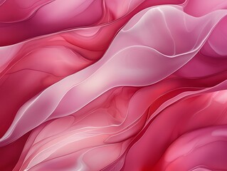 Obraz premium Abstract waves of soft pink fluid shapes create a mesmerizing and elegant design, perfect for creative and artistic applications.
