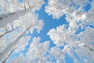 Snowy Winter season background