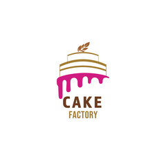Cake Factory Logo. Cake Shop Logo