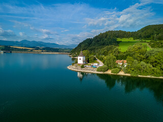 Aerial View Over Liptovská Mara, Northern Slovakia