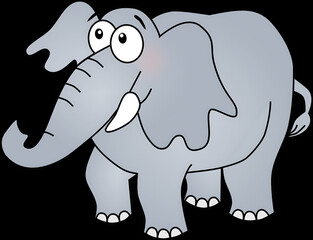 Obraz premium Black and white and colored animals illustration including koala, monkey, alligator, giraffe