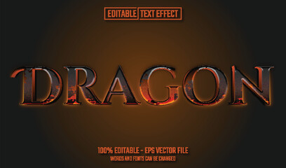 dragon editable text effect