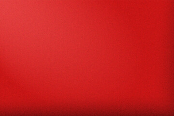 Grainy red abstract background template with copy space. Textured red plain backdrop. Simple red gradient template banner. Vector Illustration. 