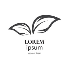 fresh leaf logo design for natural life