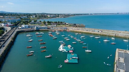 Fototapeta premium Aerial drone shot of Kildare's scenic beauty