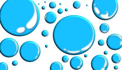 The background has a blue round motif like water dew. Perfect for wallpapers, posters, banners, book covers, magazines, websites