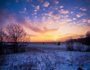 고요한 겨울 저녁