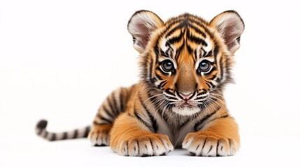 Fototapeta premium Adorable Baby Tiger with Sparkling Eyes