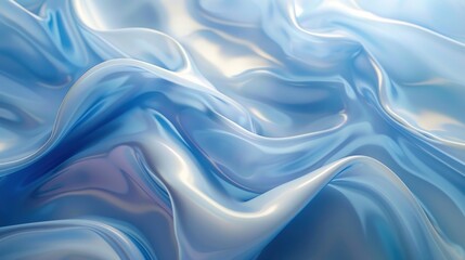 Obraz premium Abstract blue background with smooth light lines in pastel tones
