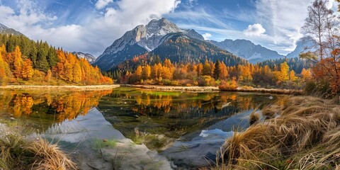 Obraz premium Mountain autumn landscape