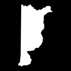 Heredia province map, administrative division of Costa Rica. Vector illustration.