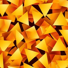Fototapeta premium Triangle and Square pattern in yellow and orange colors