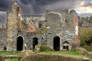 Ruin of Villers Abbey former Cistercian abbey located in Belgium
