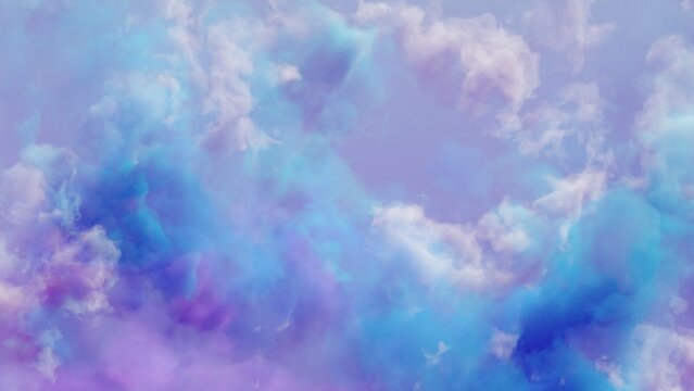 Colorful clouds background. Modern cover design. 3d illustration.