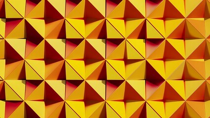 Triangle and Square pattern in yellow and orange colors