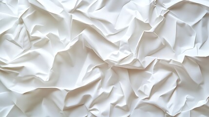 Obraz premium Plain white sheet effect with subtle folds for stock image