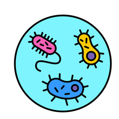 Bactery Icon, Unicelluler, microbactery, microbe