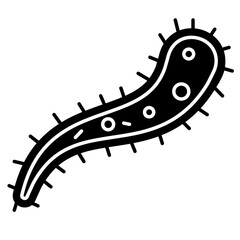 Bactery Icon, Unicelluler, microbactery, microbe